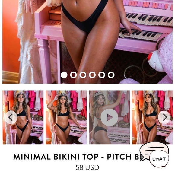 COPY - NWOT MINIMAL BIKINI TOP - Picture 4 of 4